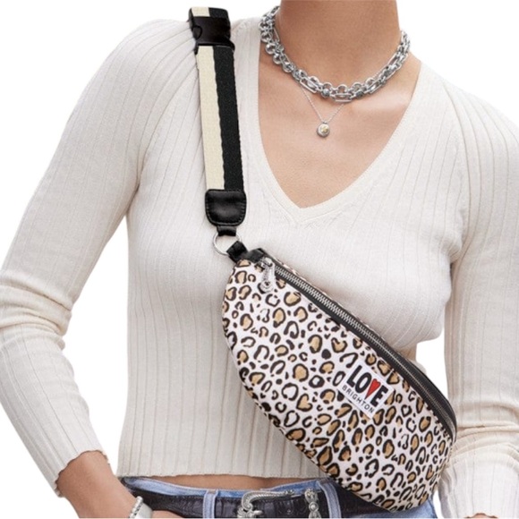 NWT Brighton Leopard Print Crossbody Belt Bag Fanny Pack - Picture 5 of 5